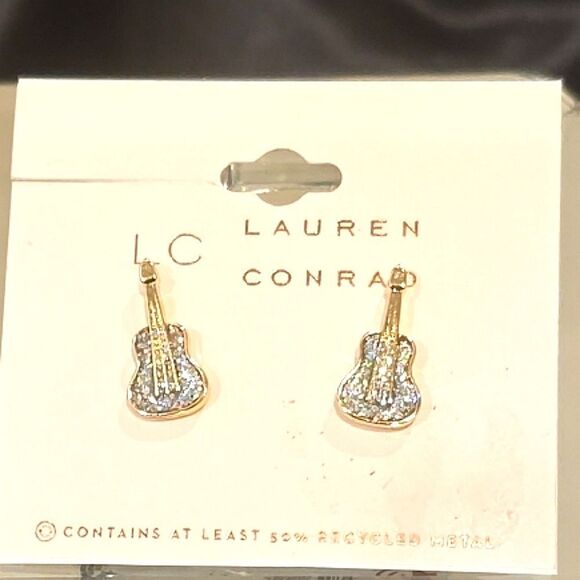 LC Lauren Conrad Guitar Earrings - Picture 2 of 4